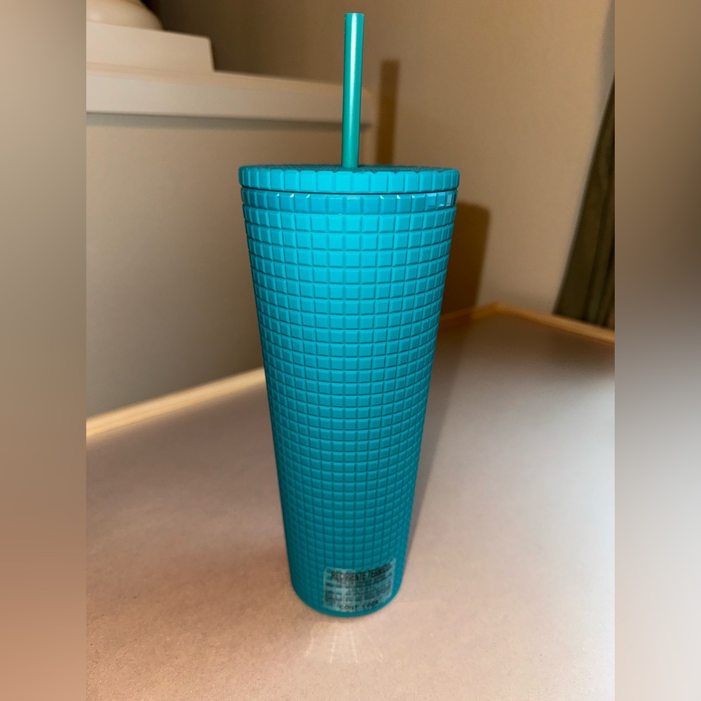 NEW Starbucks teal grid tumbler | MEXICO 2021 release